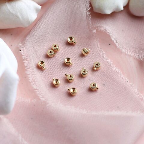 Кримпы самозажимные позолота, 10 шт, КТ021