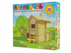 Конструктор Лесовичок Разборный домик №3 150 деталей les 003