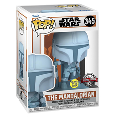Funko POP! Star Wars. The Mandalorian: Holo-Mandalorian (GW Exc) (345) (Б/У)