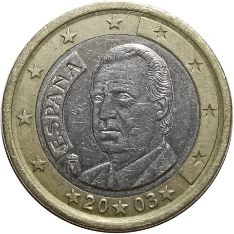 1 евро. Испания. 2003 год