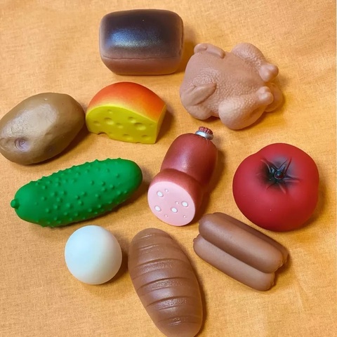 Набор из 10 игрушечных продуктов «Огонек»