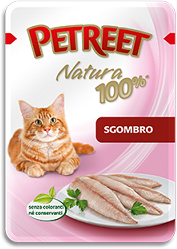 Влажные корма Паучи для кошек Макрель 85 г, Petreet А55004.png