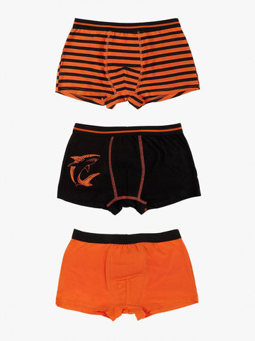 Комплект черно-оранжевых боксеров 5.10.15 134-164