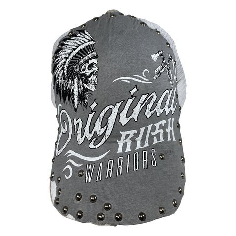 Rush Couture | Бейсболка мужская ORIGINAL WARRIORS SNAP HAT Grey RC168 перед