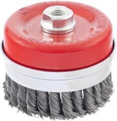 Щетка для УШМ Heavy Duty 100мм М14 чашка крученая проволока 0,5мм Matrix