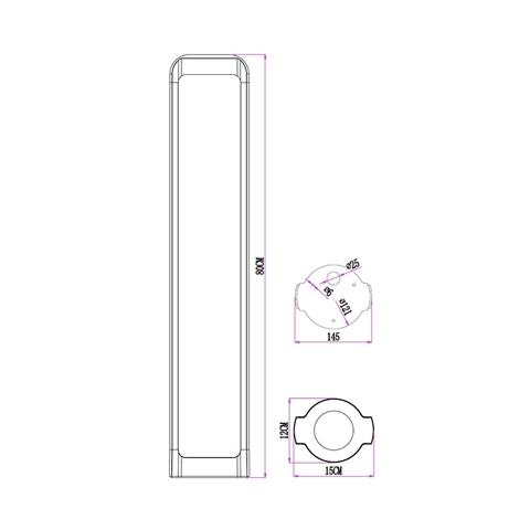 Ландшафтный светодиодный светильник Arte Lamp SUHAIL A1648PA-1BK