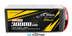 АКБ Gens Ace Tattu 30000mAh 22.2V 5C 6S1P Lipo, Semi-solid, NMC, G-Tech, XT90-S