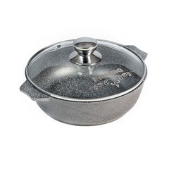 Жаровня алюминий, 26 см, антиприг, Мечта, Гранит, 33701, с крыш