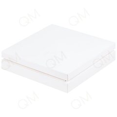 Коробка для конфет ПРЕМИУМ без логотипа 245*245*55 мм (25) (белая), 25 шт