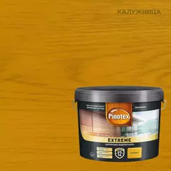 Пропитка декоративная для защиты древесины Pinotex Extreme калужница полуматовая 9 л