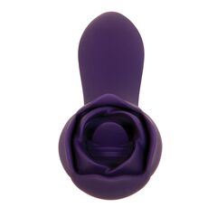 Фиолетовый двусторонний вибратор Thorny Rose - 20 см. - 