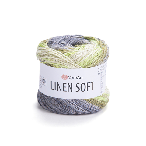 Пряжа YarnArt Linen Soft 7414 фисташка