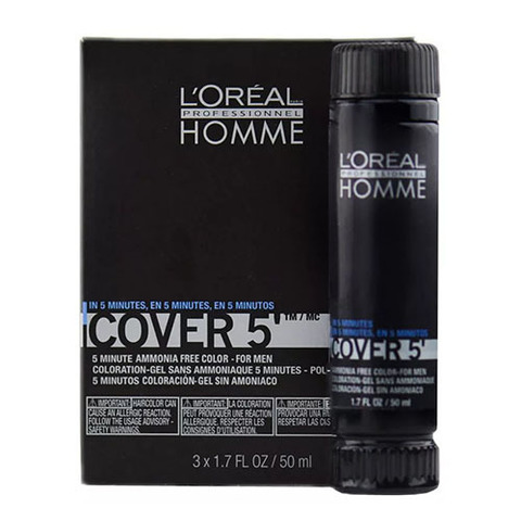 L`oreal Professionnel Homme Cover 5 №6 -Тонирующий гель (темный блондин)