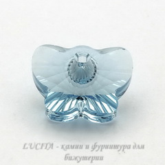 6754 Подвеска Сваровски Бабочка Aquamarine (18 мм)