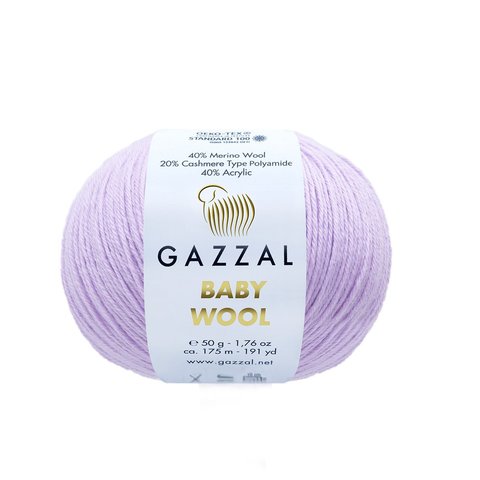 Пряжа Gazzal Baby Wool 823 сиреневый