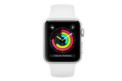 Смарт часы Apple Watch Series 3 GPS, 42mm Silver Aluminium Case with White Sport Band (MTF22GK/A)