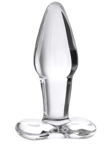 Стеклянная анальная втулка с ограничителем - 10,5 см. - Sexus Sexus Glass 912131