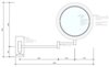 Decor Walther 119200 BS 13 Косметическое зеркало 22см, подвесное, увел. 5x, подсветка LED, цвет: хром (Снято с пр-ва)