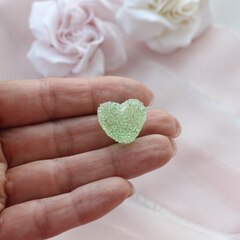 Подвеска Сердечко сахарное, акриловое 17*19 мм, Ф023