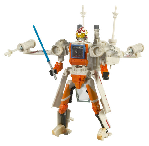 Star Wars Transformers - Luke Skywalker to X-Wing Starfighter