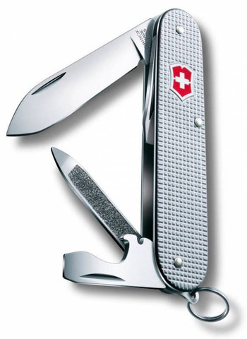 Нож перочинный Victorinox Cadet 84мм 9 функций алюминий серебристый (0.2601.26)