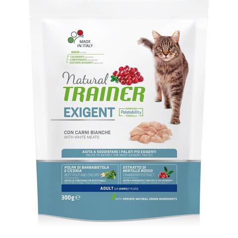 Trainer Natural NEW Exigent сухой корм для привередливых кошек со свежим белым мясом 300 г