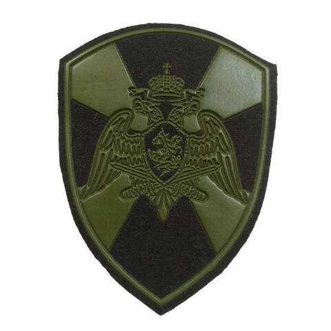 Шеврон Росгвардия пластизоль общий орёл на липучке (полевой)