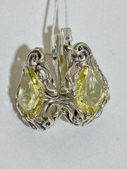 Каркассон (серьги из серебра)