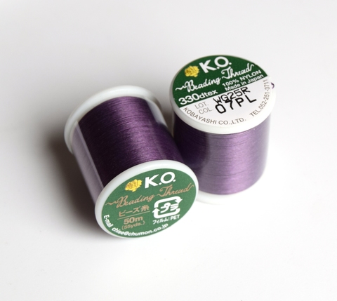 Purple. Размер В. Нитки для бисероплетения KO.