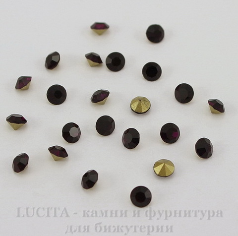Стразы ювелирные (цвет - аметист) 3,4 мм, 10 шт