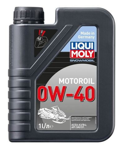 Синтетическое моторное масло LIQUI MOLY для снегоходов Snowmobil Motoroil 0W-40(1 литр), 7520