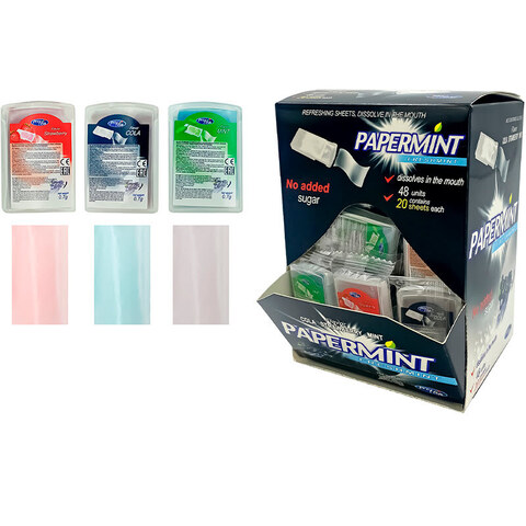 Пастилки PAPERMINT, 1кор*24бл*48шт, 0,7гр