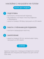 Набор Наклейки для педикюра 