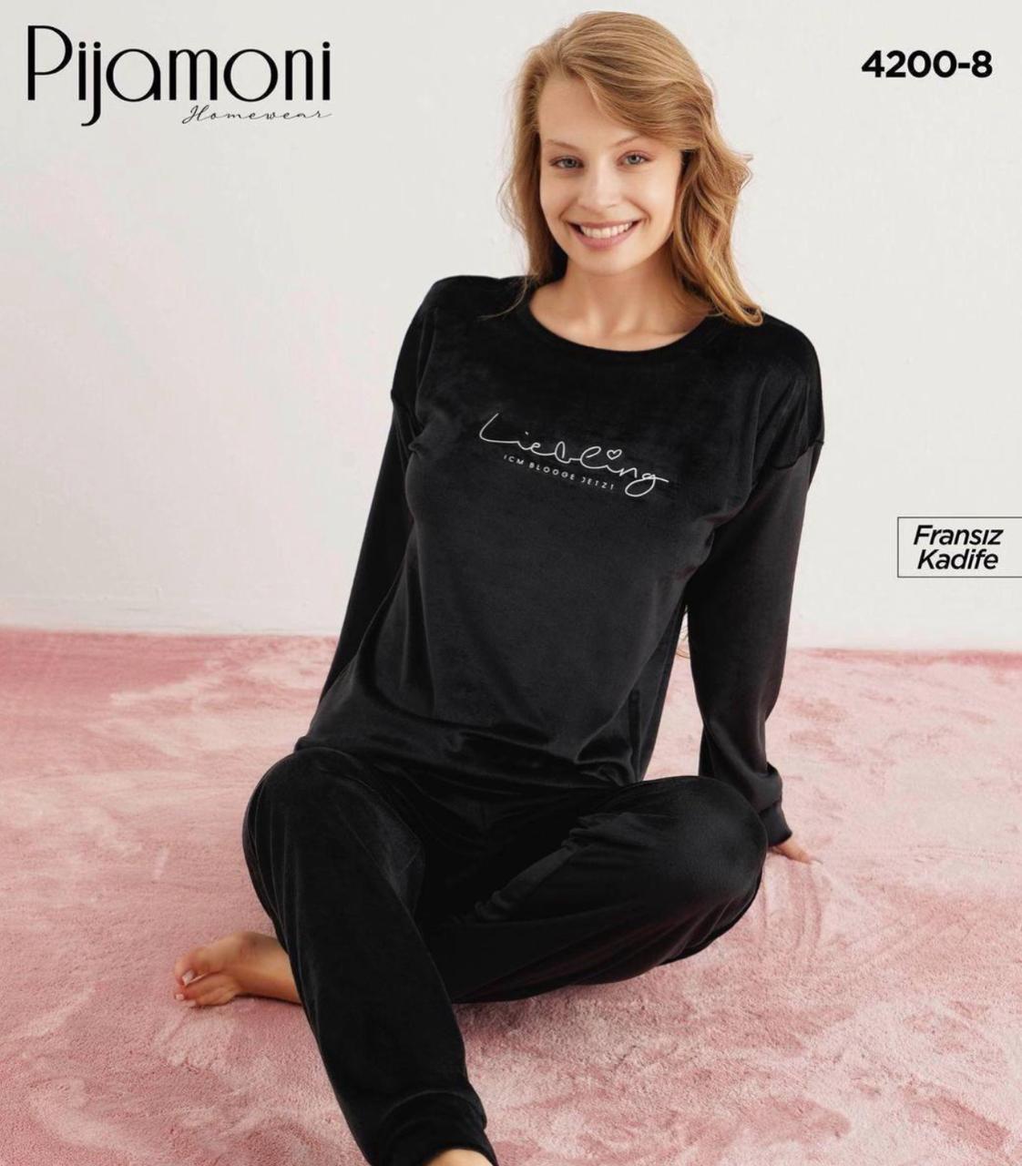 Домашняя одежда Pijamoni Велюр Черный
