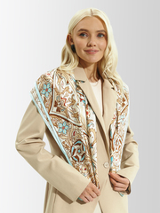 Платок «Арабески» 100% шёлк