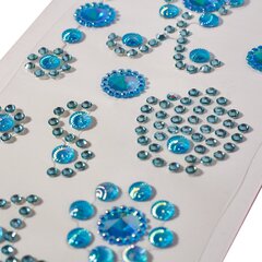 
          Наклейки-стразы Alingar, акриловые, "Морская звезда", синий, розовый, фиолетовый, пакет с европодвесом