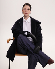 Пальто-бомбер чернильный