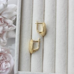 Швензы Ракушки 17 мм с английским замком, позолота, Ш133