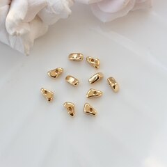 Бусина разделитель (спейсер) фриформ, 8*5 мм, позолота, 10 штук, Р080