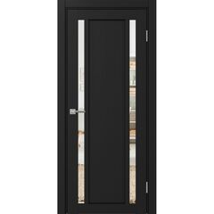 Купить Межкомнатная дверь экошпон Турин 522.212 антрацит остеклённая