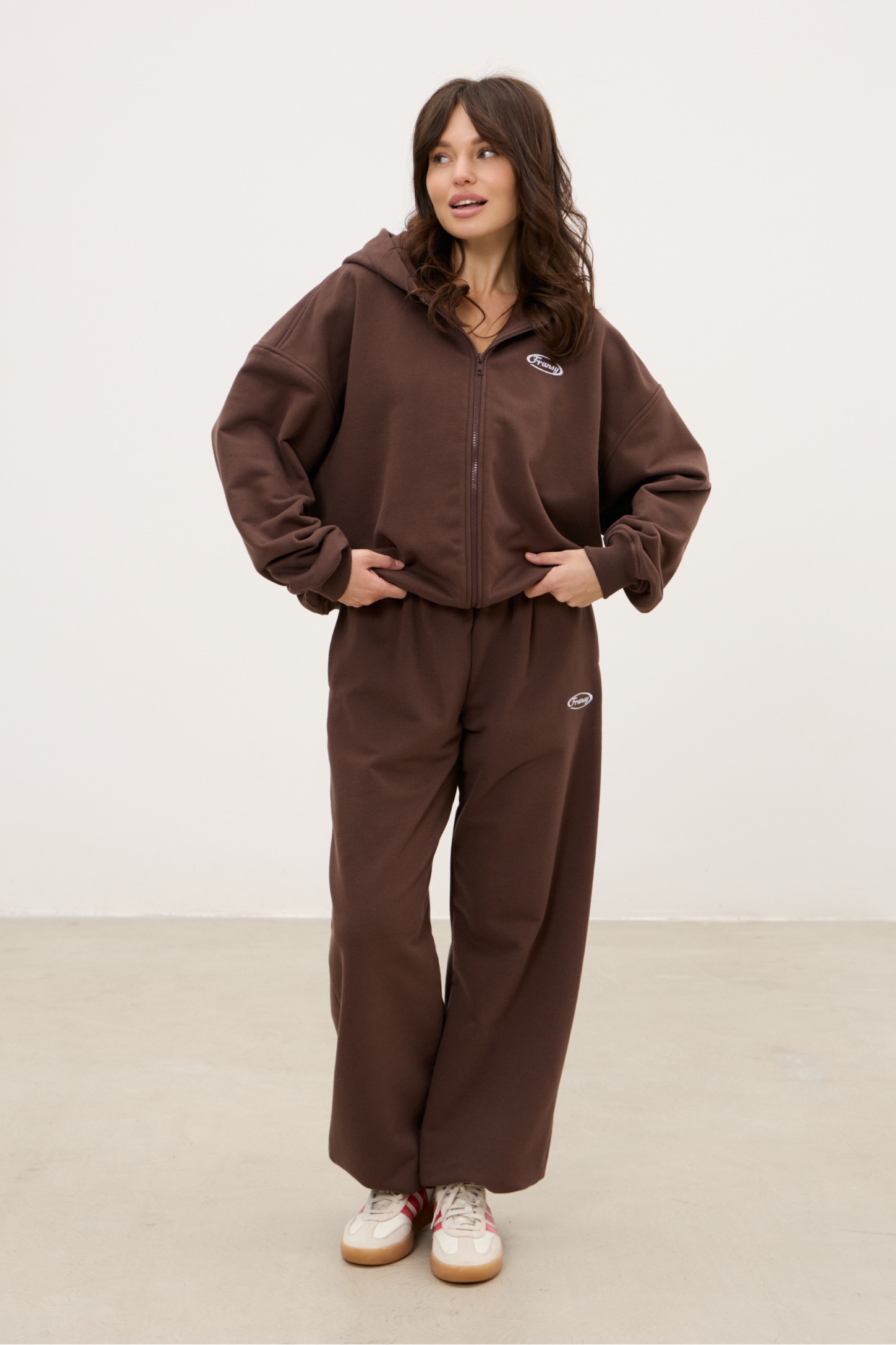 Худи ZIP 04, трюфельное