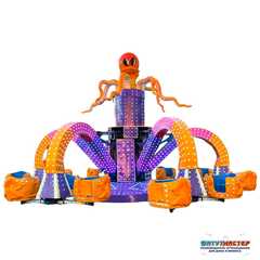 Аттракцион щупальца «Объятия океана» 12 кабинок, 24 места 15×15×5,5 м