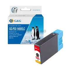 Картридж струйный G&G GG-PGI-1400XLC PGI-1400XL C голубой (12мл) для Canon MB2050, MB2350, MB2040, MB2340