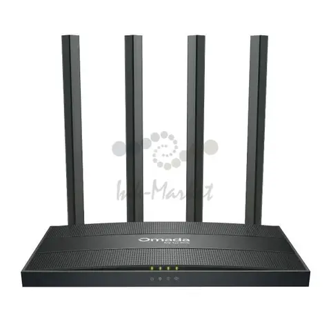 TP-Link ER605W, VPN-маршрутизатор Omada с гигабитными портами и поддержкой Wi-Fi AC1350, 1 гиг. порт RJ45 WAN, 2 гиг. порта RJ45 WAN/LAN, 2 гиг. порта RJ45 LAN