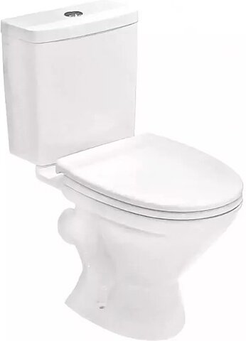 Унитаз-компакт , диагон.выпуск, антивсплеск,2 режима, сиденье полипропилен