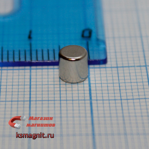 Неодимовый магнит диск 5х5 мм
