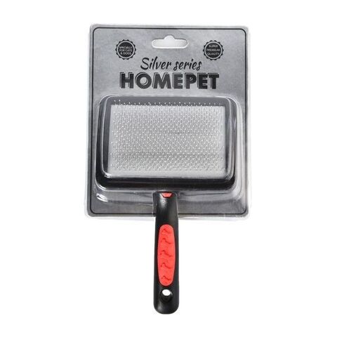 Homepet Silver Series пуходерка пластиковая с каплей размер М 18см x 11,5 см