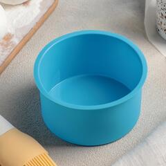 Форма силиконовая для выпечки «Круг», 9,5*5,4 см