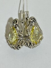 Каркассон (серьги из серебра)