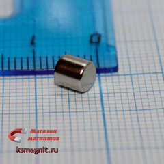 Неодимовый магнит диск 5х5 мм